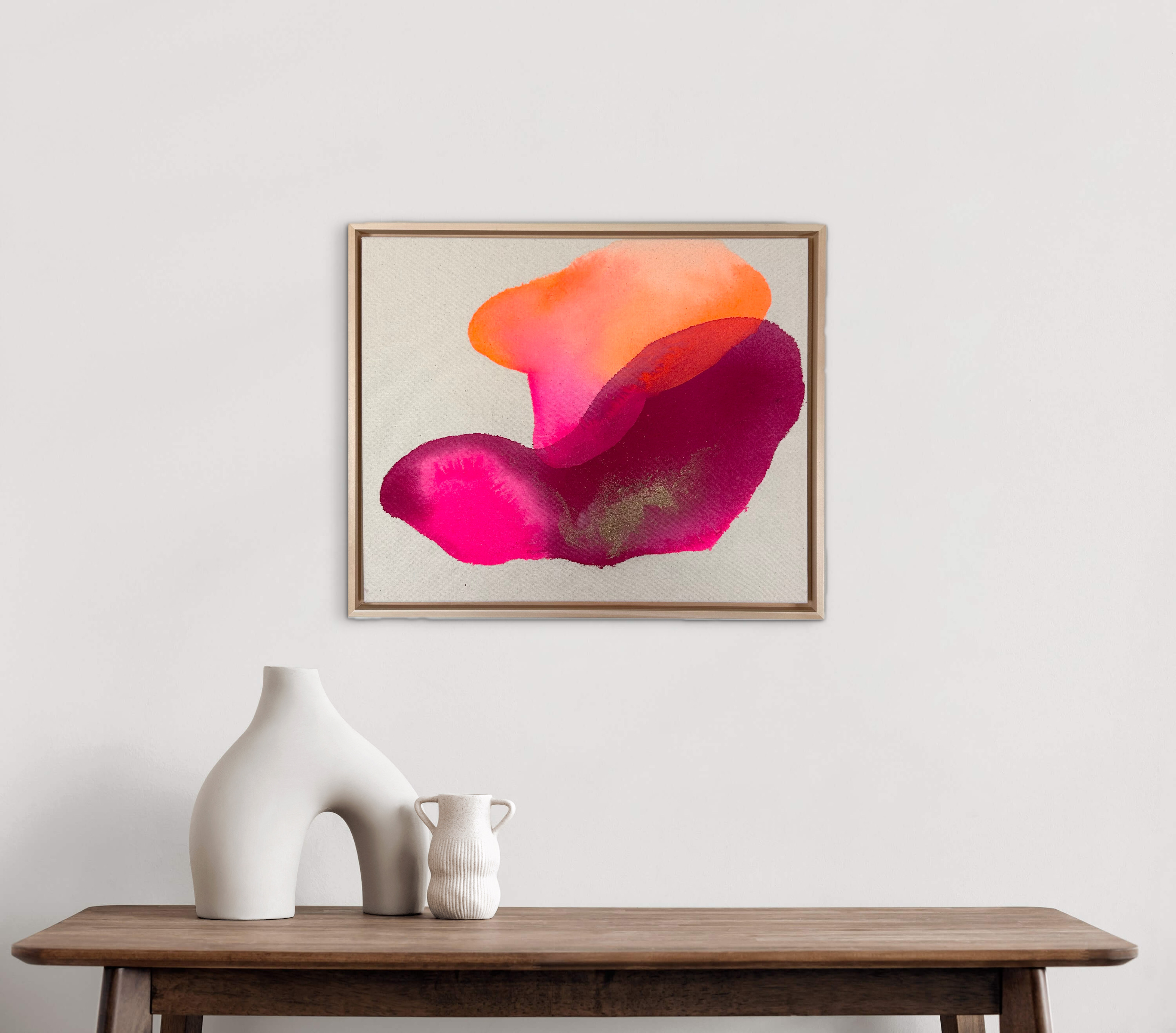 Lichtung, 2025, Acrylic on raw cotton canvas, view 8